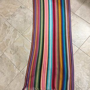 Etro colorful large striped scarf/shawl